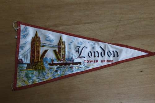 Collectable London tower bridge flag