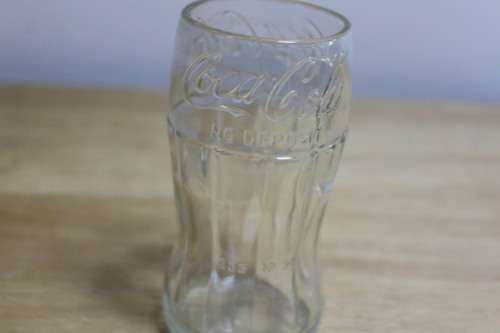 Coca-Cola Memorabilia 2 x Drinking Glass made from actual Coke Bottles