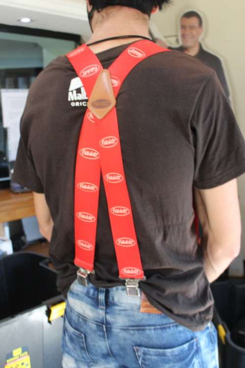 Collectable PeterBilt Advertising Trucker Suspenders