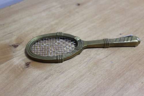 Decorative Brace Tennis Racquet