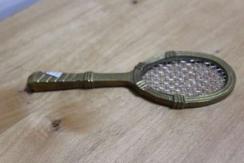 Decorative Brace Tennis Racquet