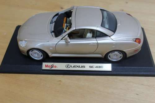 Collectible mini Maisto Lexus SC430 - not in mint condition - can be used for spare parts