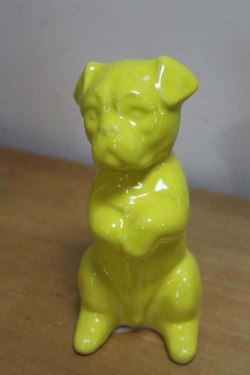 Porcelain Ornament  of a  Dog