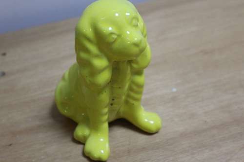 Porcelain Ornament  of a  Dog