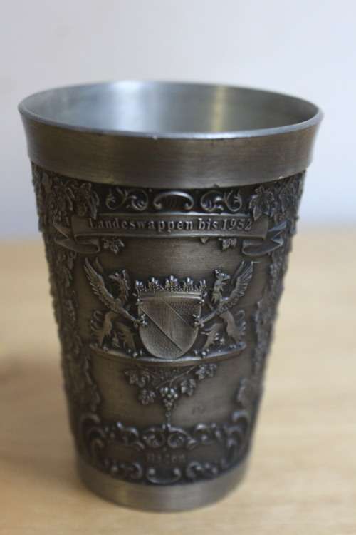 Vintage Zinn Becker Stuttgart pewter wine cup