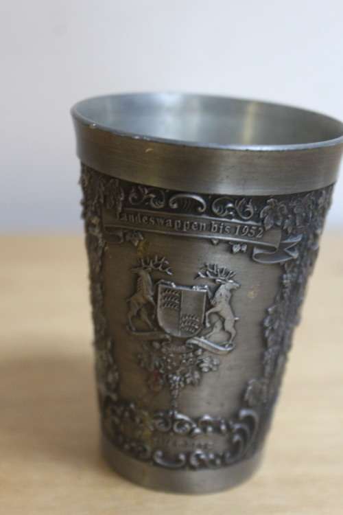 Vintage Zinn Becker Stuttgart pewter wine cup
