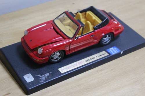 Porche 911 Carera 4 cabriolet car model, not in mint condition, can be used for spar parts