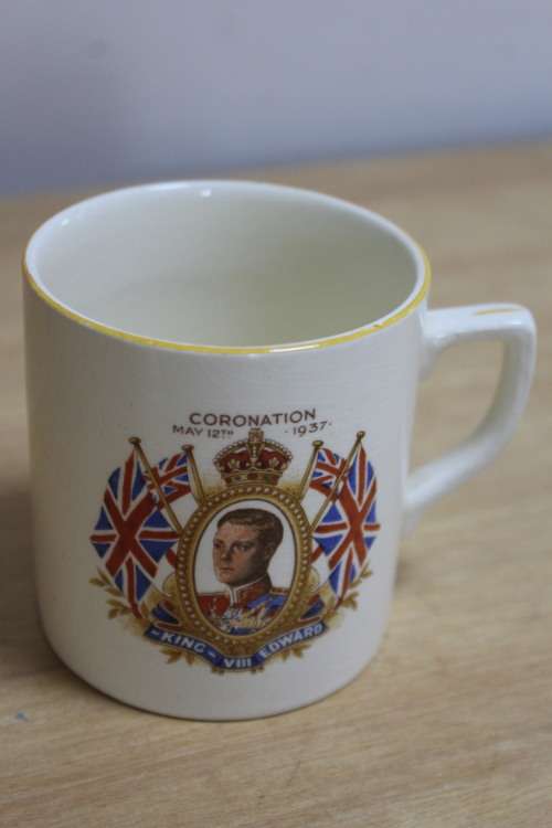 Collectible Coffee mug of King Edward VIII Royal Coronation 1937