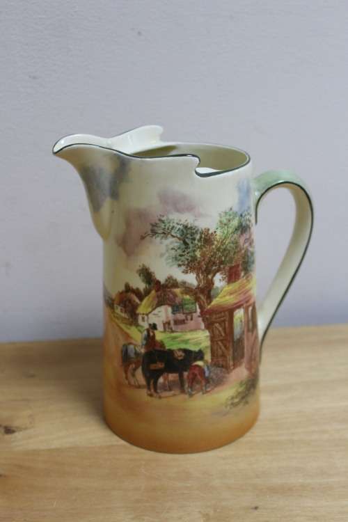 Royal Doulton `England Rustic` Water Jug missing the lid