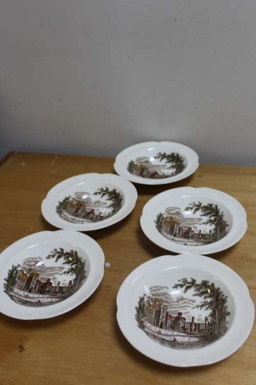 Johnson Bros Haddon Hall set of 6 piece Serving China bowl Set