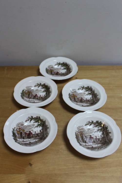 Johnson Bros Haddon Hall set of 6 piece Serving China bowl Set