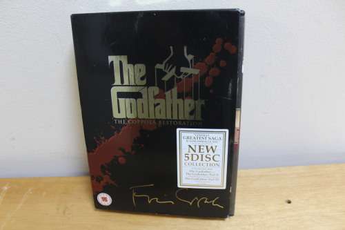Collectible set of the Godfather DVD movie collection