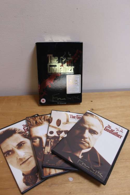 Collectible set of the Godfather DVD movie collection