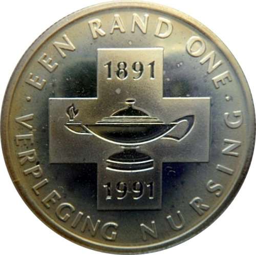SA 1991 NURSING PROOF SILVER ONE RAND