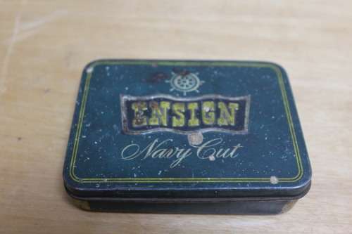 Collectible Vintage Ensign Navy Cut Tobacco Tin