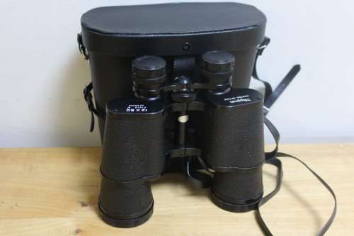 Nippon 12x50 Binoculars in leather case