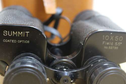 Summit 10x50 Binoculars in case
