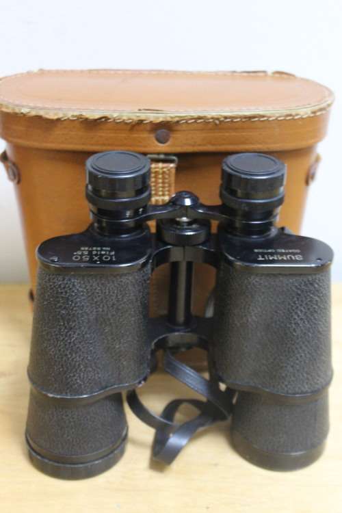 Summit 10x50 Binoculars in case
