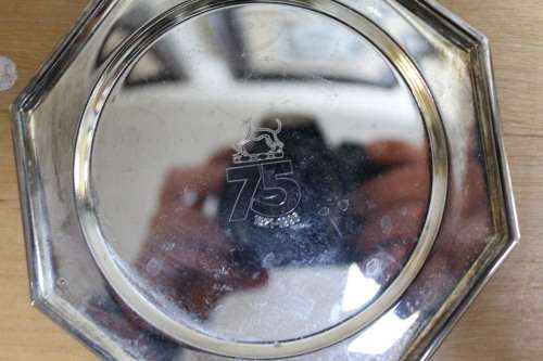 3 x Collectible small stainless steel dishes