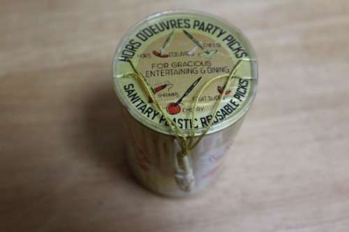 Collectible vintage Hors Doeuvres plastic Reusable party picks