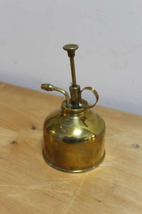 vintage brass oil pump