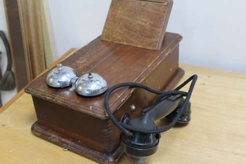 Vintage Wooden Wall Phone
