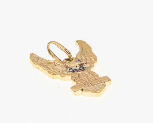 9ct (12,2gr) gold Harley Davidson Pendent