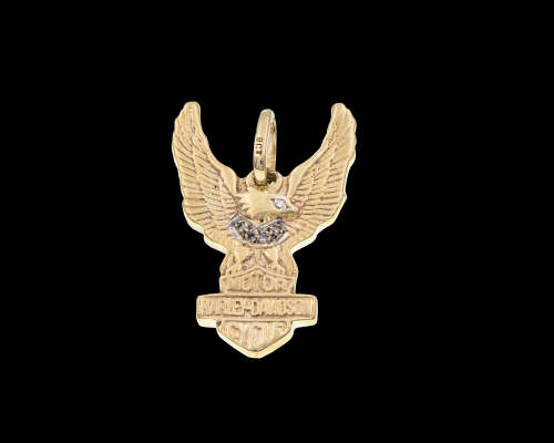 9ct (12,2gr) gold Harley Davidson Pendent