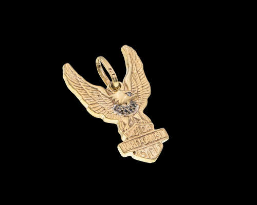 9ct (12,2gr) gold Harley Davidson Pendent