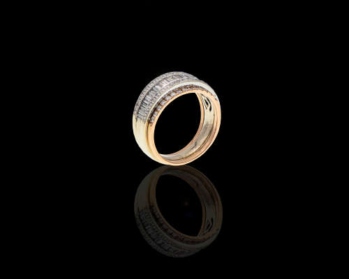 18ct (10.4) two tone ring white gold and rose gold