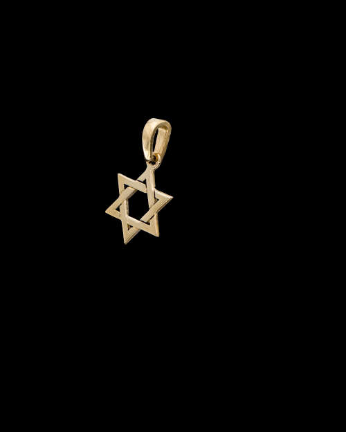 14ct ( 0,6 gram) Yellow Gold Star of David Pendant