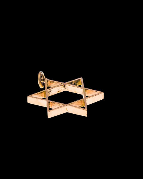 14ct (4.4 gram) Rose Gold Star of David Pendent