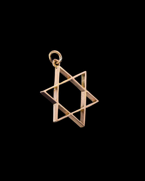 14ct (4.4 gram) Rose Gold Star of David Pendent