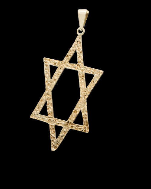 9ct (4.5 gram) Yellow Gold Star of David Pendent