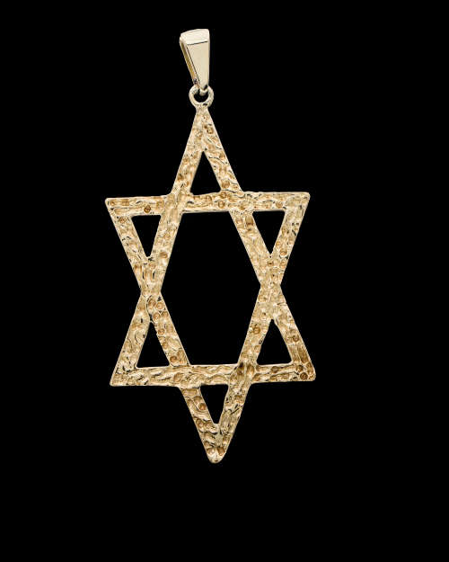 9ct (4.5 gram) Yellow Gold Star of David Pendent