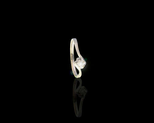 18ct 19gr, White gold Round 011ct Brilliant Diamond G vvs2 Ring