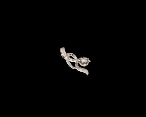 1gr 18ct White Gold 0.11ct round brilliant diamond G VS Pendant