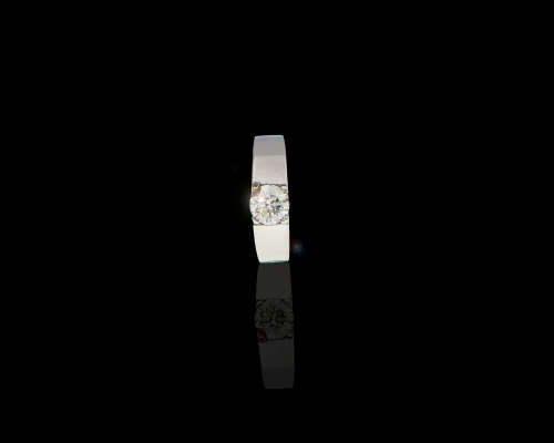 Platinum (5.8grams) Round Brilliant Diamond H I1 Ring with GIA cert