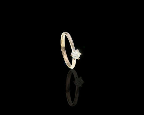 18ct, ,2.1gr, White Gold, 0.273ct Round Brilliant Diamond N VS1 c/w diamond certificate