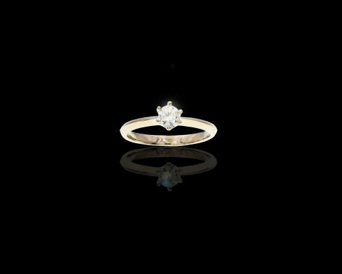 18ct, ,2.1gr, White Gold, 0.273ct Round Brilliant Diamond N VS1 c/w diamond certificate