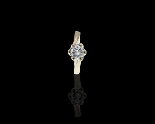 18ct (3.5grams) White Gold 0.67ct Round Brilliant Diamond I SI1 Ring