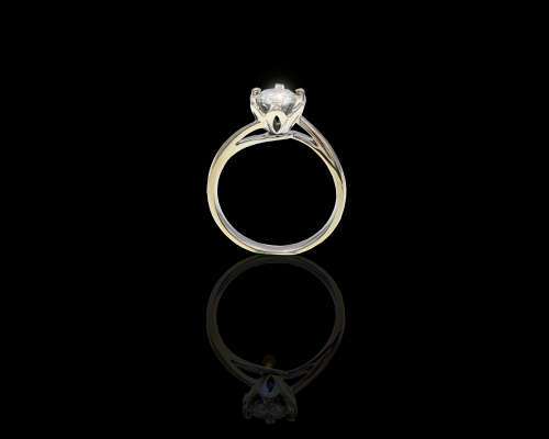 18ct (3.5grams) White Gold 0.67ct Round Brilliant Diamond I SI1 Ring