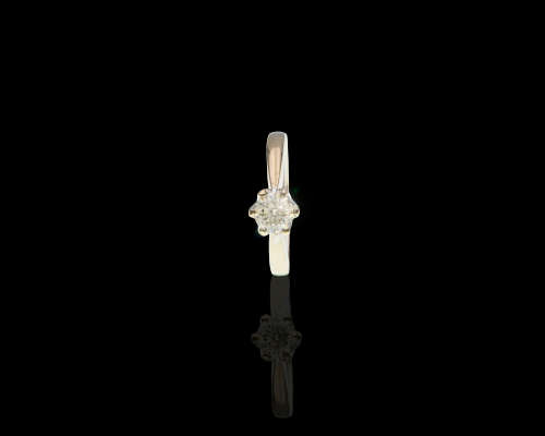 18ct 3.9gr White Gold 0.60ct Round Brilliant Diamond Light Yellow VS Ring