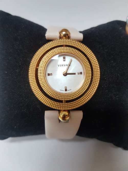 Authenticated Versace Ladies Watch with a Mother-of-Pearl face