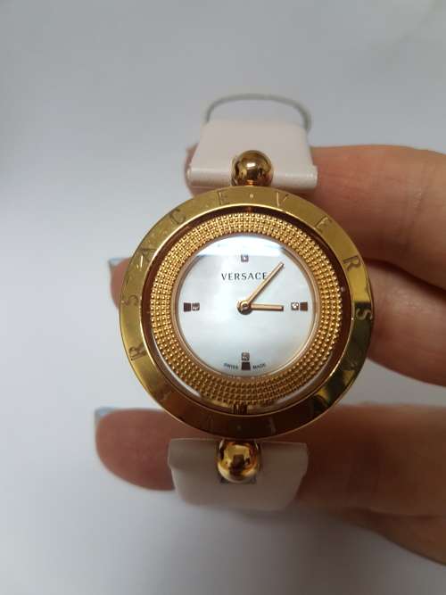 Authenticated Versace Ladies Watch with a Mother-of-Pearl face