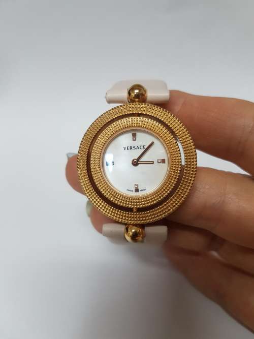 Authenticated Versace Ladies Watch with a Mother-of-Pearl face