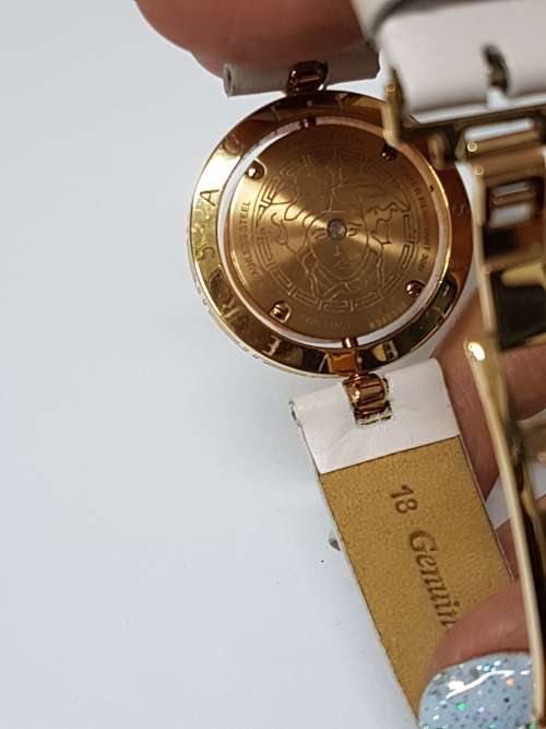 Authenticated Versace Ladies Watch with a Mother-of-Pearl face