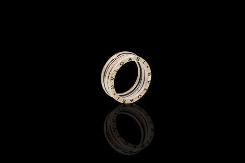 10.8 grams 18 carat White Gold Unisex Bulgari Design Ring
