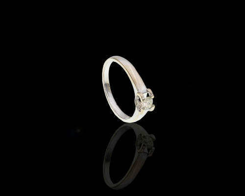3 grams 18 carat White Gold Diamond Solitaire