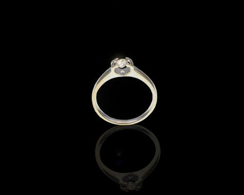 3 grams 18 carat White Gold Diamond Solitaire